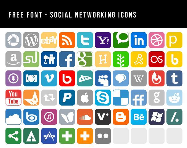 607x482 Results For Social Media Icon Free Download Vector