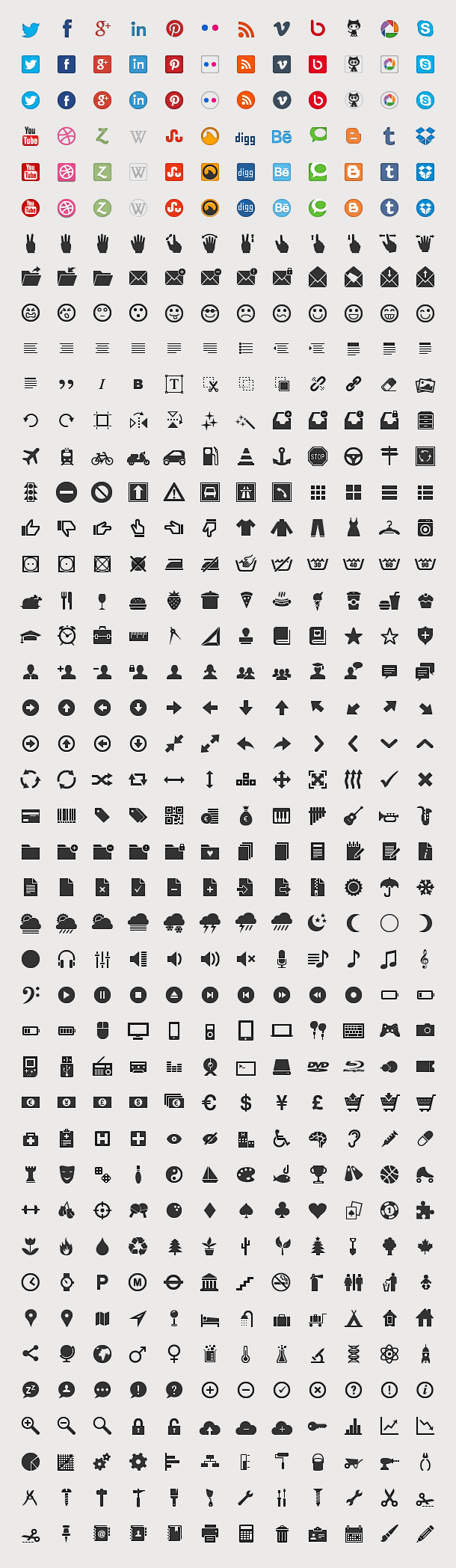 610x2096 Free Beautiful Web Icons