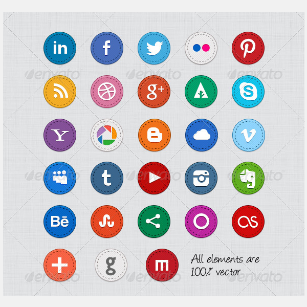 600x600 Social Media Icons, Free Social Media Icons Free Amp Premium