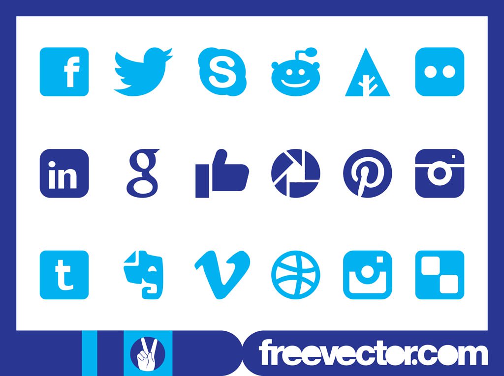 1024x765 Social Media Icons Graphics Vector Art Amp Graphics