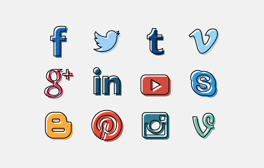 863x550 20 Free Social Media Icon Sets To Download