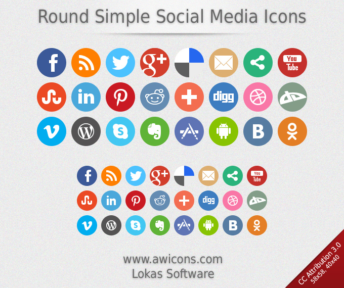 680x570 Simple Social Media Logos