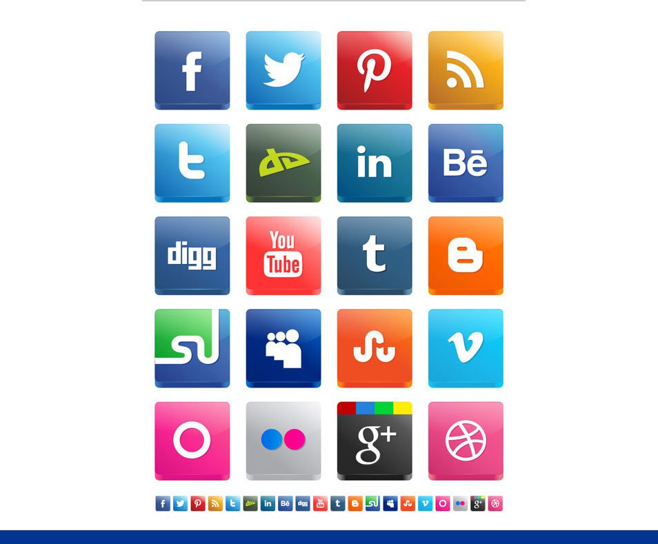 954x789 Best Free Social Media Icon Sets Free Icon Sets