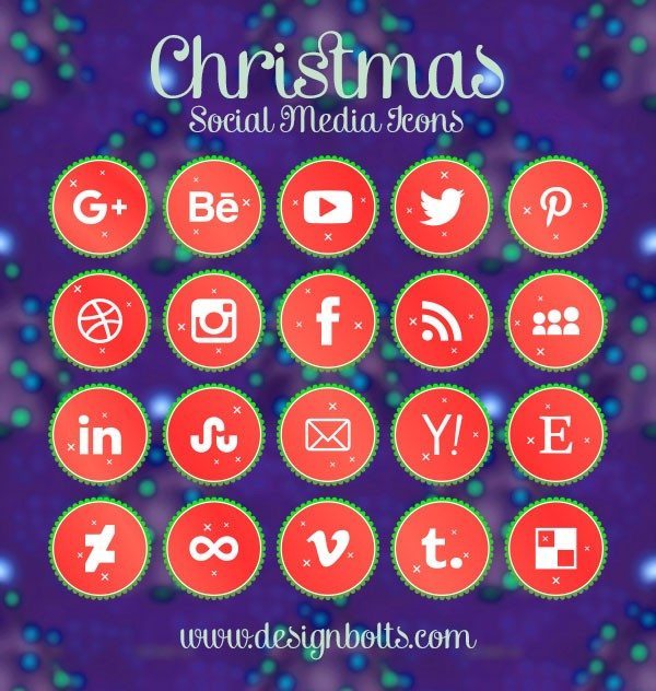 600x632 54 Beautiful [Free!] Social Media Icon Sets For Your Website