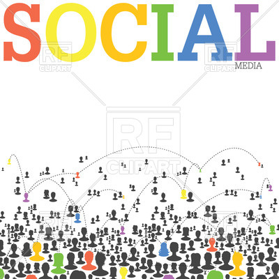 400x400 Social Media Network Concept With Profile Icons Vector Image