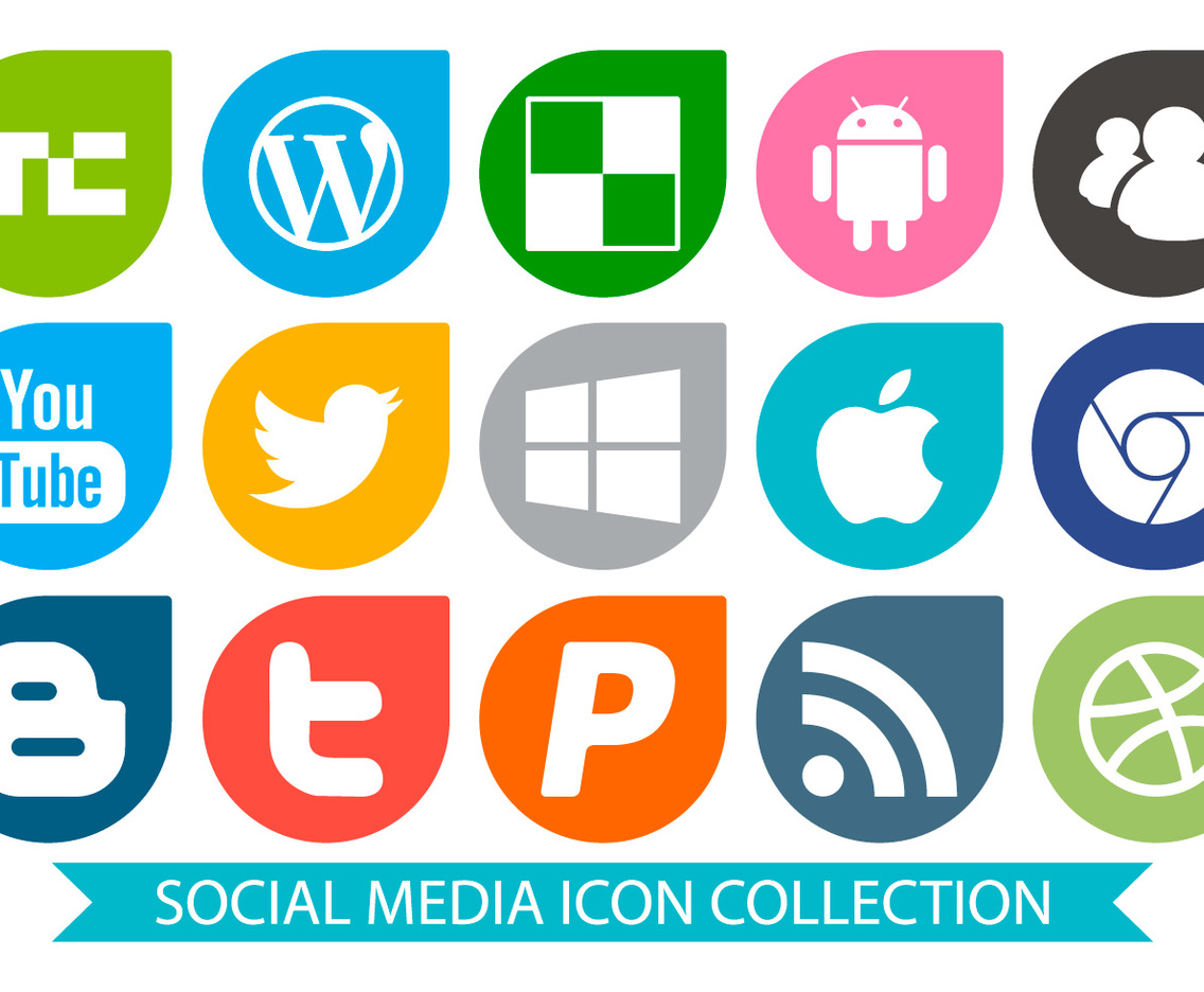 1136x936 Vector Social Media Icon Collection Vector Art Amp Graphics