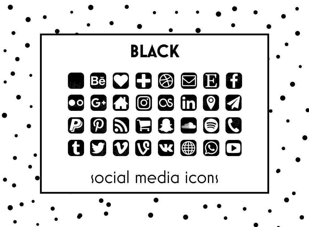 1000x735 Icons For Business Cards Free Unique Social Media Icons For