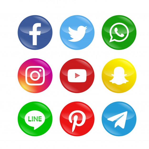 626x626 Social Network Vector Pack
