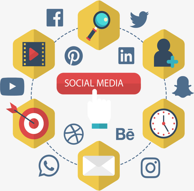 650x643 Internet Social Networking, Vector Material, Social Network, The