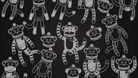 280x158 Sock Monkey Clip Art Black And White All About Clipart