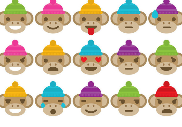 632x443 Sock Monkey Emoticons Free Vector Download 327997 Cannypic