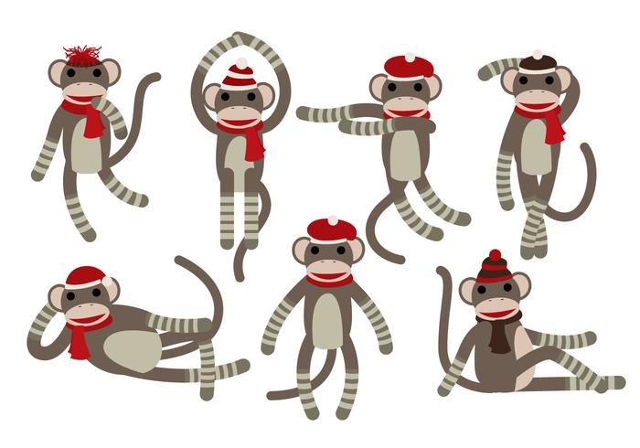 700x490 Sock Monkey Vectors