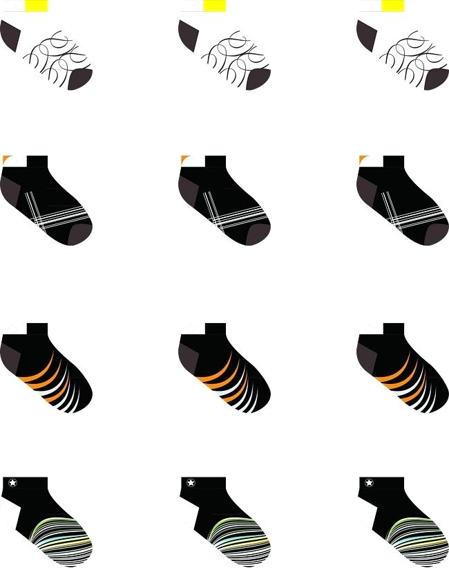 650x821 Sock Design Template