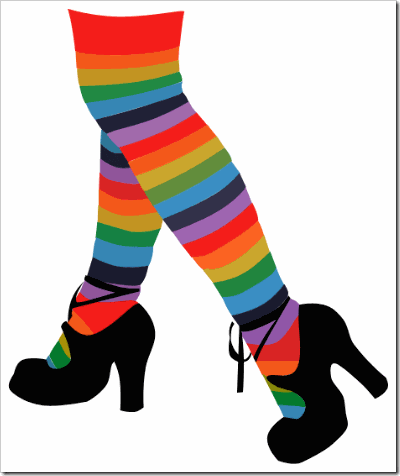 400x476 My Fictitious Life Socks Vector