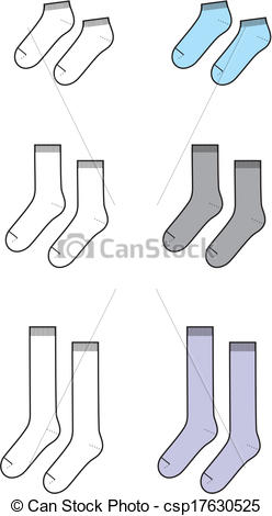 248x470 Socks. Vector Illustration Of Socks.