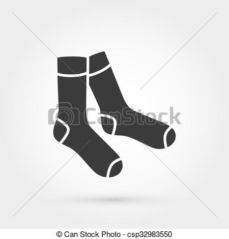 450x470 This Is A Vector Illustration Of Classic Socks.