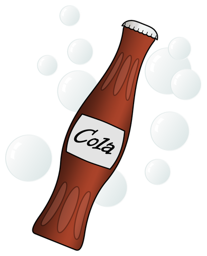 403x500 Vector Illustration Of Small Soda Bottle Public Domain Vectors