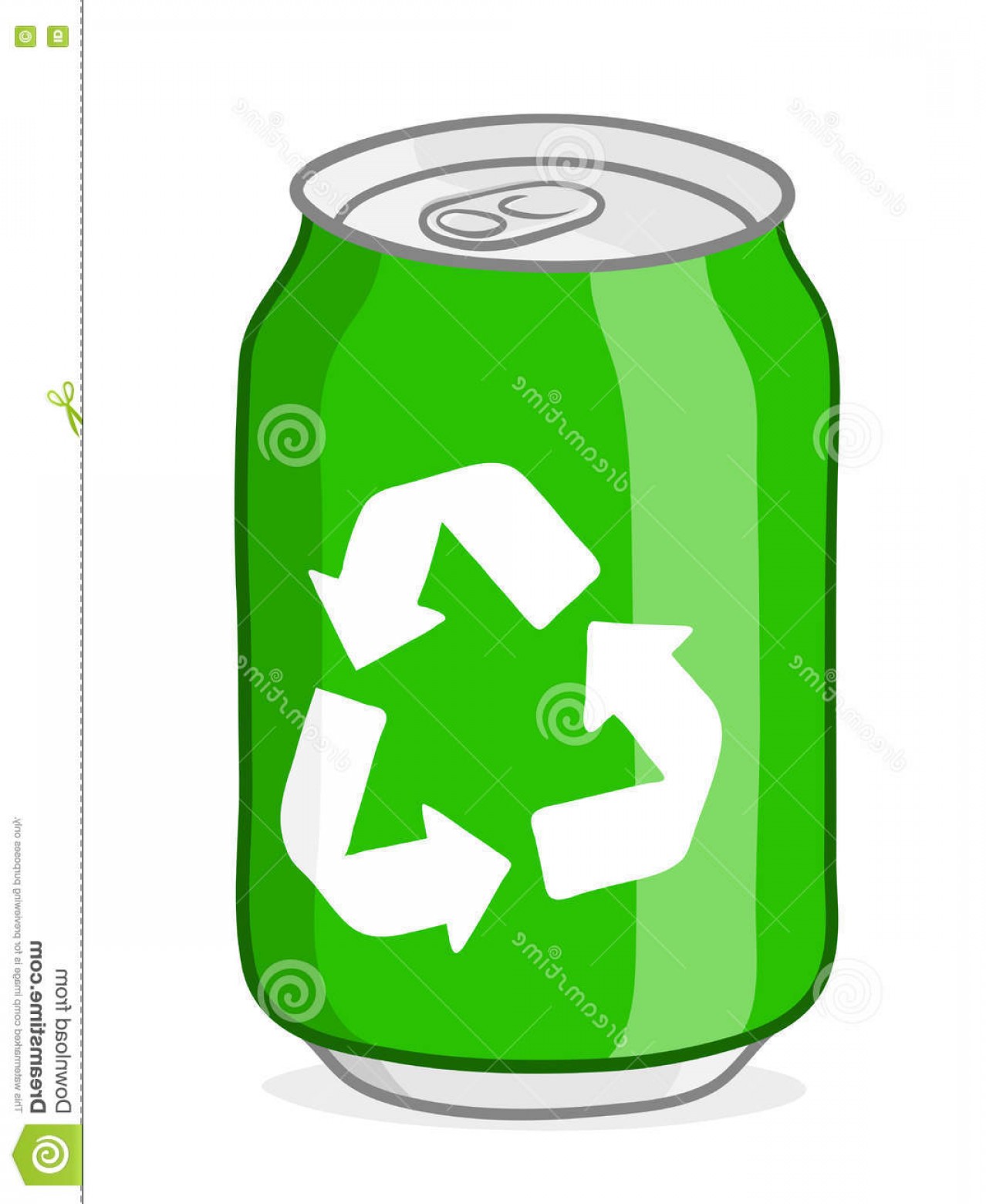 1278x1560 Stock Illustration Green Recycling Soda Can Vector White Recycle
