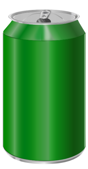 312x596 Vectorscape Green Soda Can Clip Art Free Vector 4vector