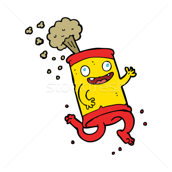 600x600 Cartoon Crazy Soda Can Vector Illustration Lineartestpilot