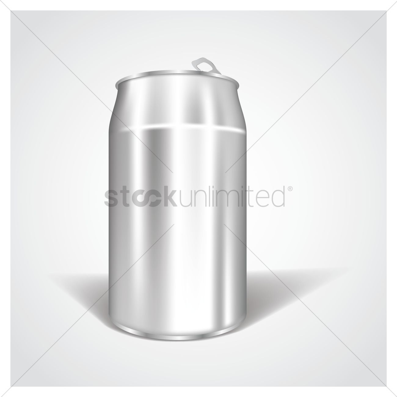 1300x1300 Blank Soda Can Vector Image
