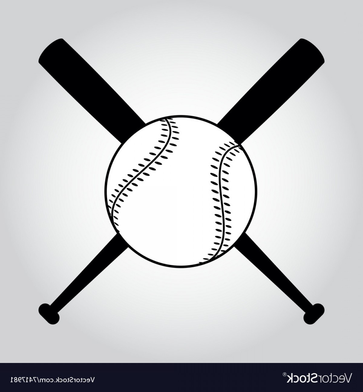 Softball Bat Vector at GetDrawings | Free download