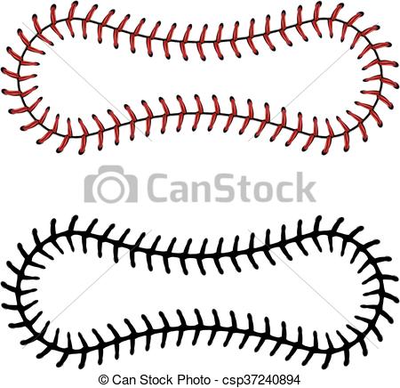 450x436 Baseball Lace Background. Softball, Baseball Red Lace Over White