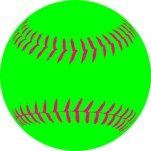 300x300 Vector Clipart Softball 19