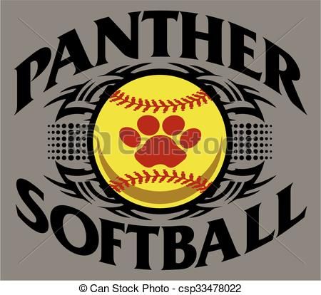 450x414 Panther Clipart Softball