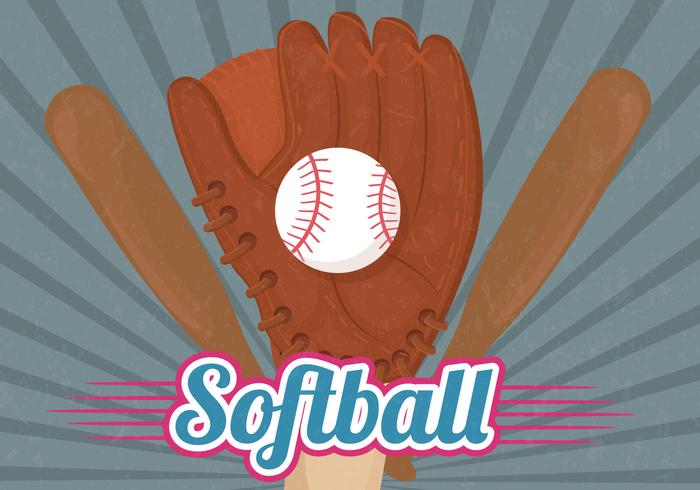700x490 Softball Free Vector Art