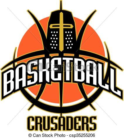 423x470 Vector Crusaders Basketball Stock Illustration Royalty Free