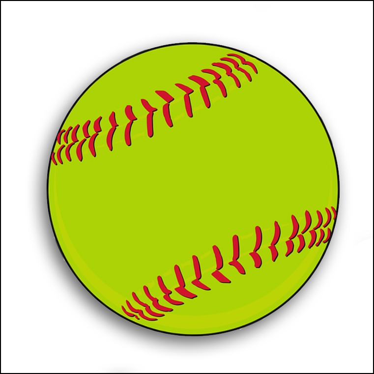761x761 Free Softball Vector