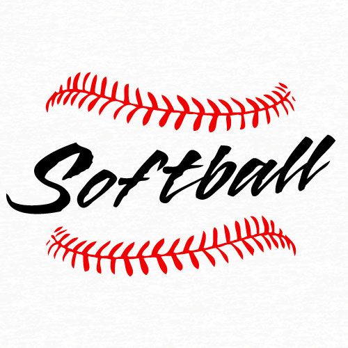 500x500 Softball Vector Art 23 Best Softball Images