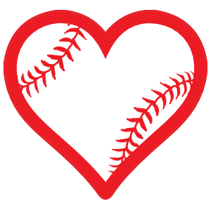 300x300 Collection Of Free Vector Heart Softball. Download On Ubisafe