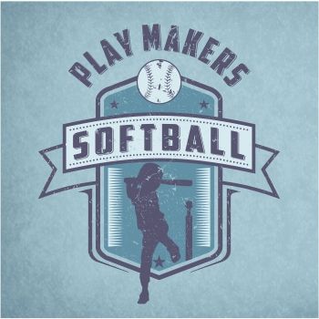 350x350 Play Makers Softball Vector T Shirt Design Yougraph