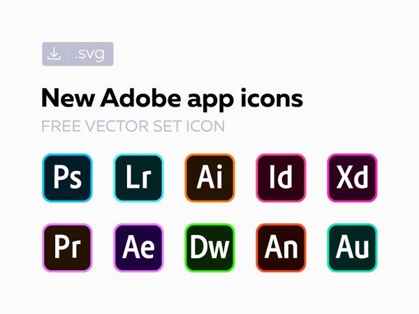 600x450 Adobe Cc Software Vector Icons Free Download.