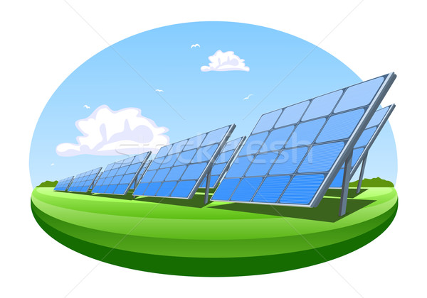 600x420 Solar Panels Vector Illustration Juric ( 3719684) Stockfresh