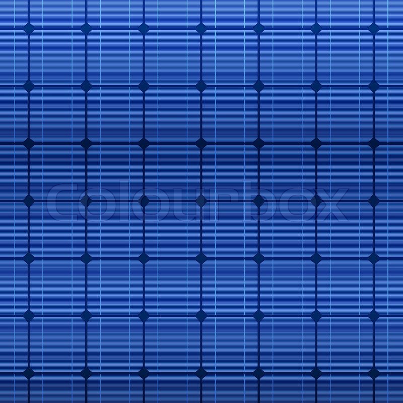 800x800 Detailed Blue Electric Solar Panel Pattern. Vector Illustration