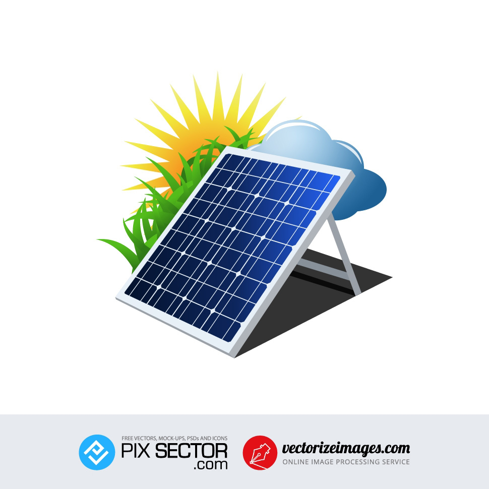 970x970 Free Vector Solar Panel Energy