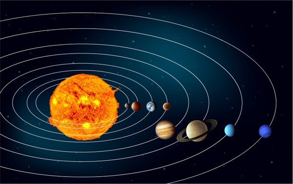 600x378 Earths Solar System Free Vector In Adobe Illustrator Ai ( .ai