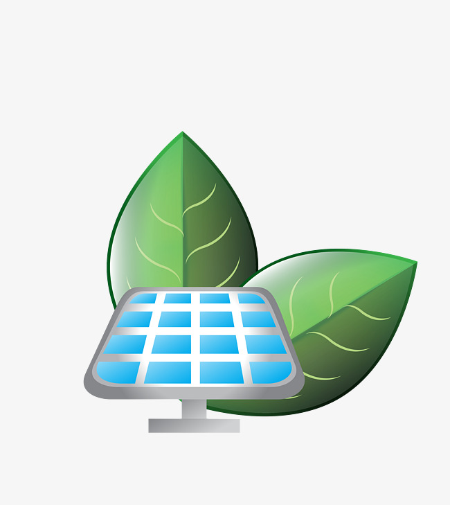 650x729 Vector Colored Leaves Decorated With Solar Energy, Vector Leaves