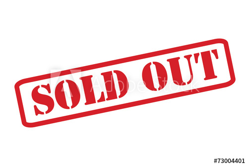 500x334 Sold Out Red Rubber Stamp Vector Over A White Background.