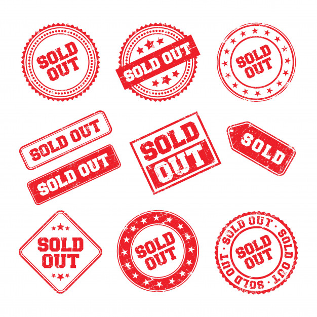626x626 Sold Out Logo Badge Vector Premium Download