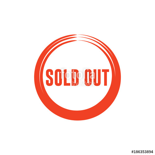 500x500 Sold Out Vector Template Design Stock Image And Royalty Free