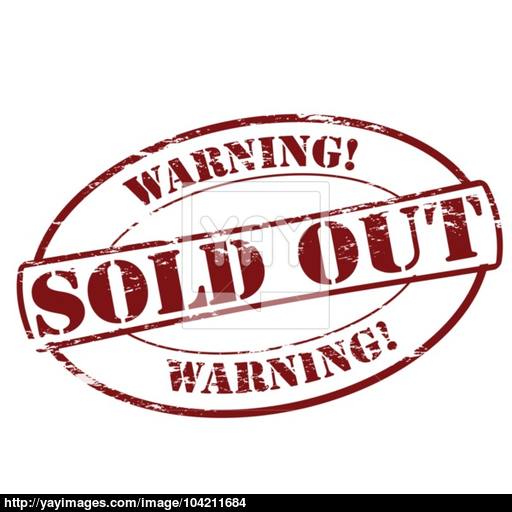 512x512 Warning Sold Out Vector
