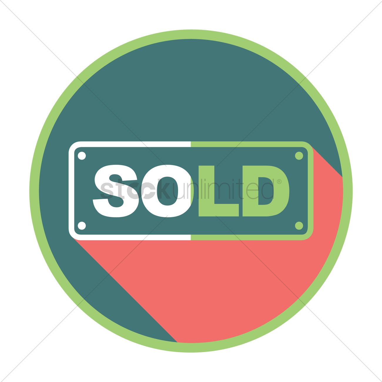 1300x1300 Home Sold Vector Image
