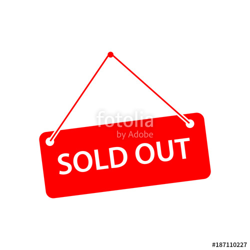 500x500 Sold Out Label Vector Template Design Stock Image And Royalty