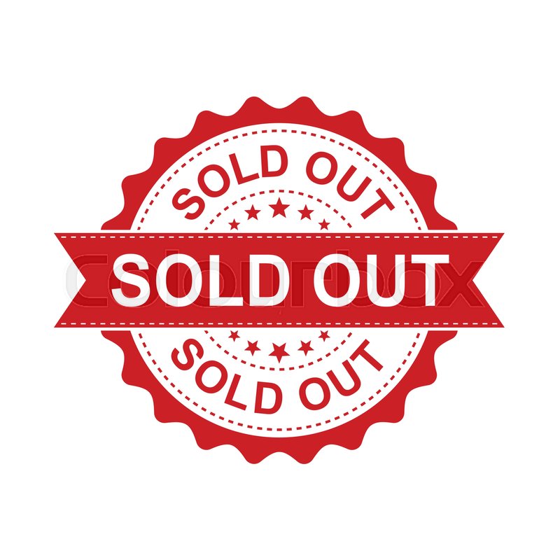 800x800 Sold Out Grunge Rubber Stamp. Vector Illustration On White