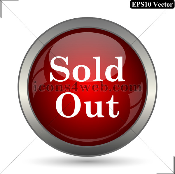 600x597 Sold Out Vector Icon. Sold Out Vector Button. Eps10