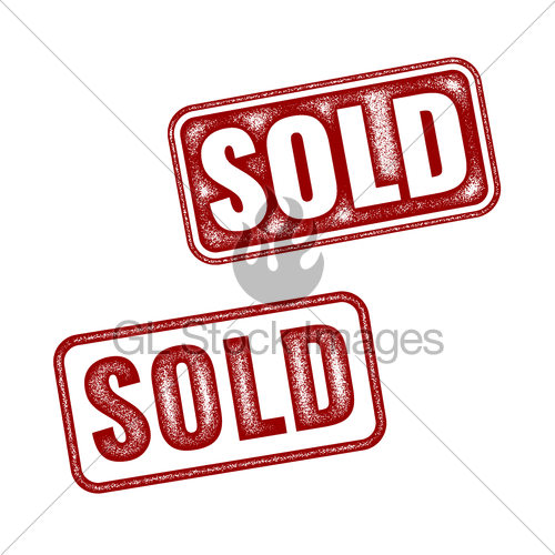 500x500 Two Realistic Vector Sold Grunge Rubber Stamps Gl Stock Images